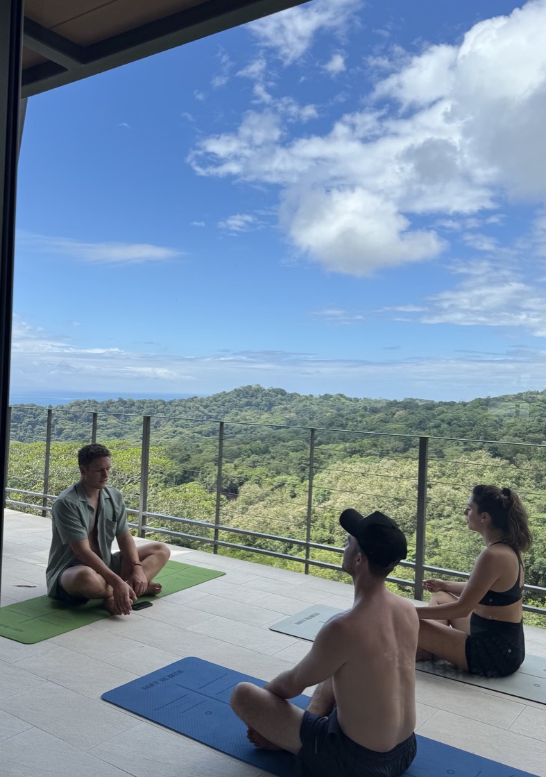 Meditation with an expansive view at a recent Open Space retreat