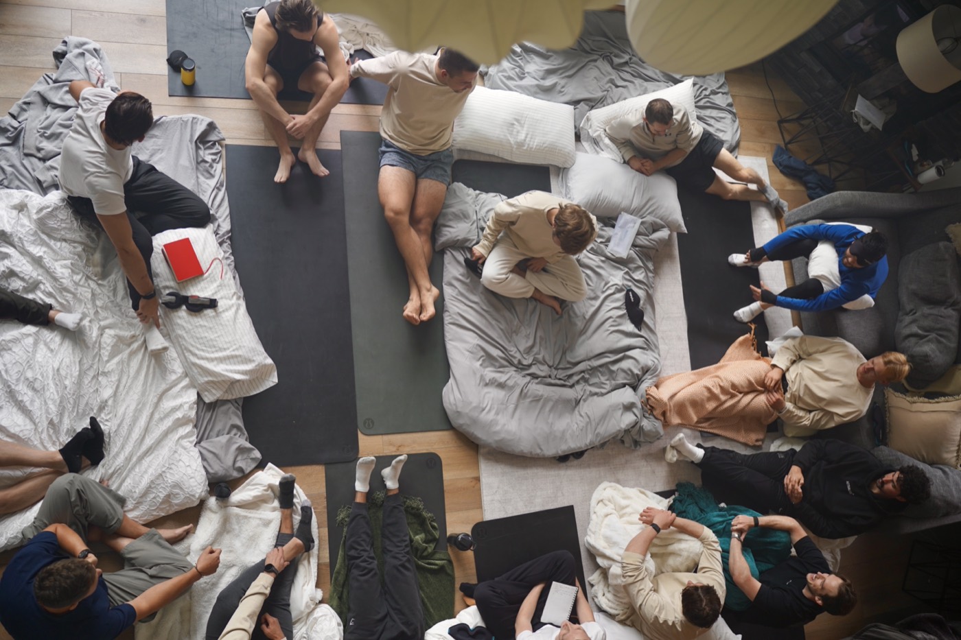 Group resting during a recent Open Space retreat
